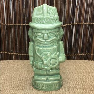 Trader Sam Enchanted Tiki Bar Nutcracker Mug Green Anaheim 1St Edition